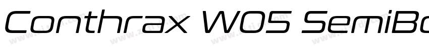 Conthrax W05 SemiBol字体转换